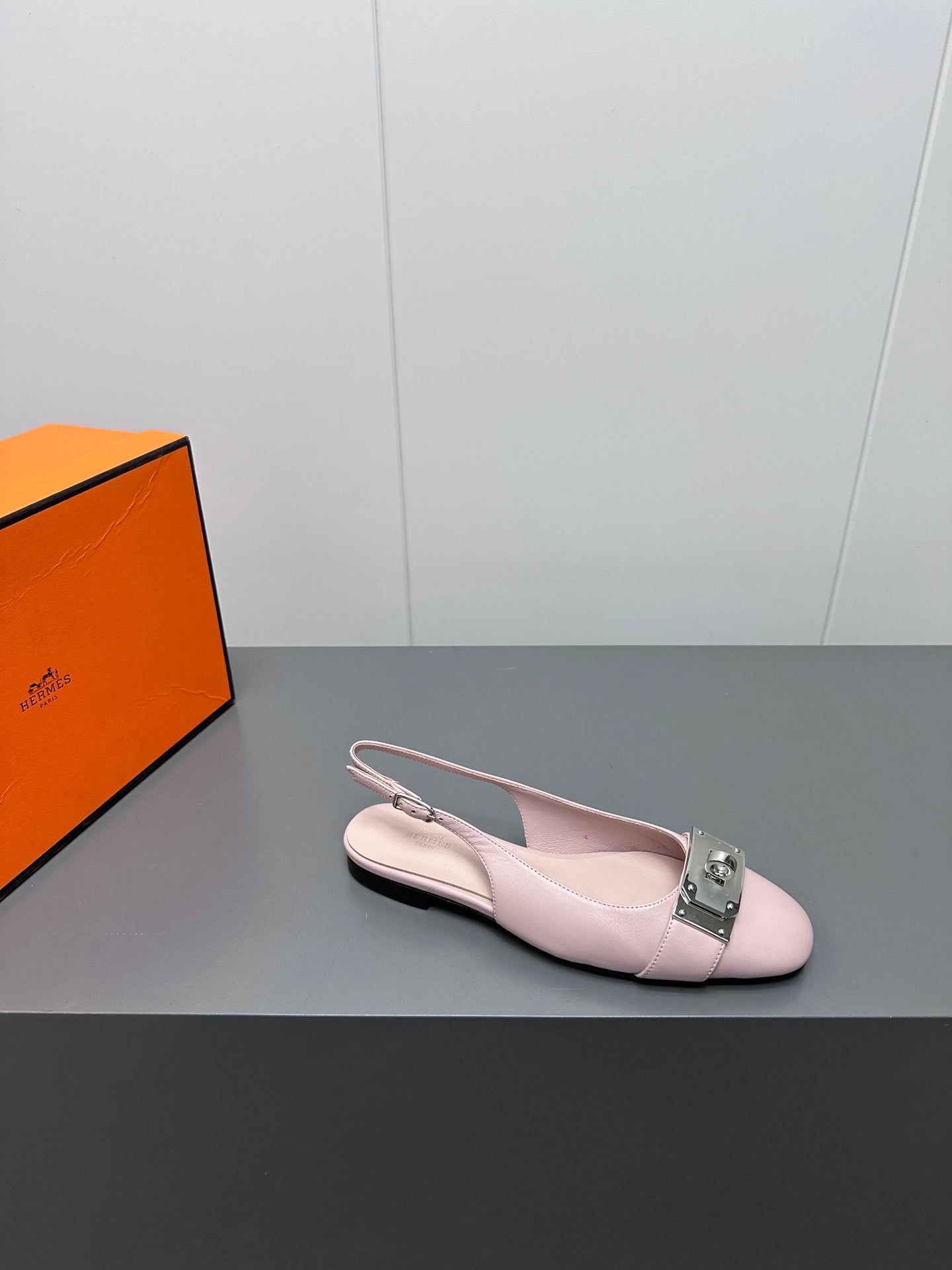 INNOCENTE SLINGBACK IN LIGHT PINK CALFSKIN - 35