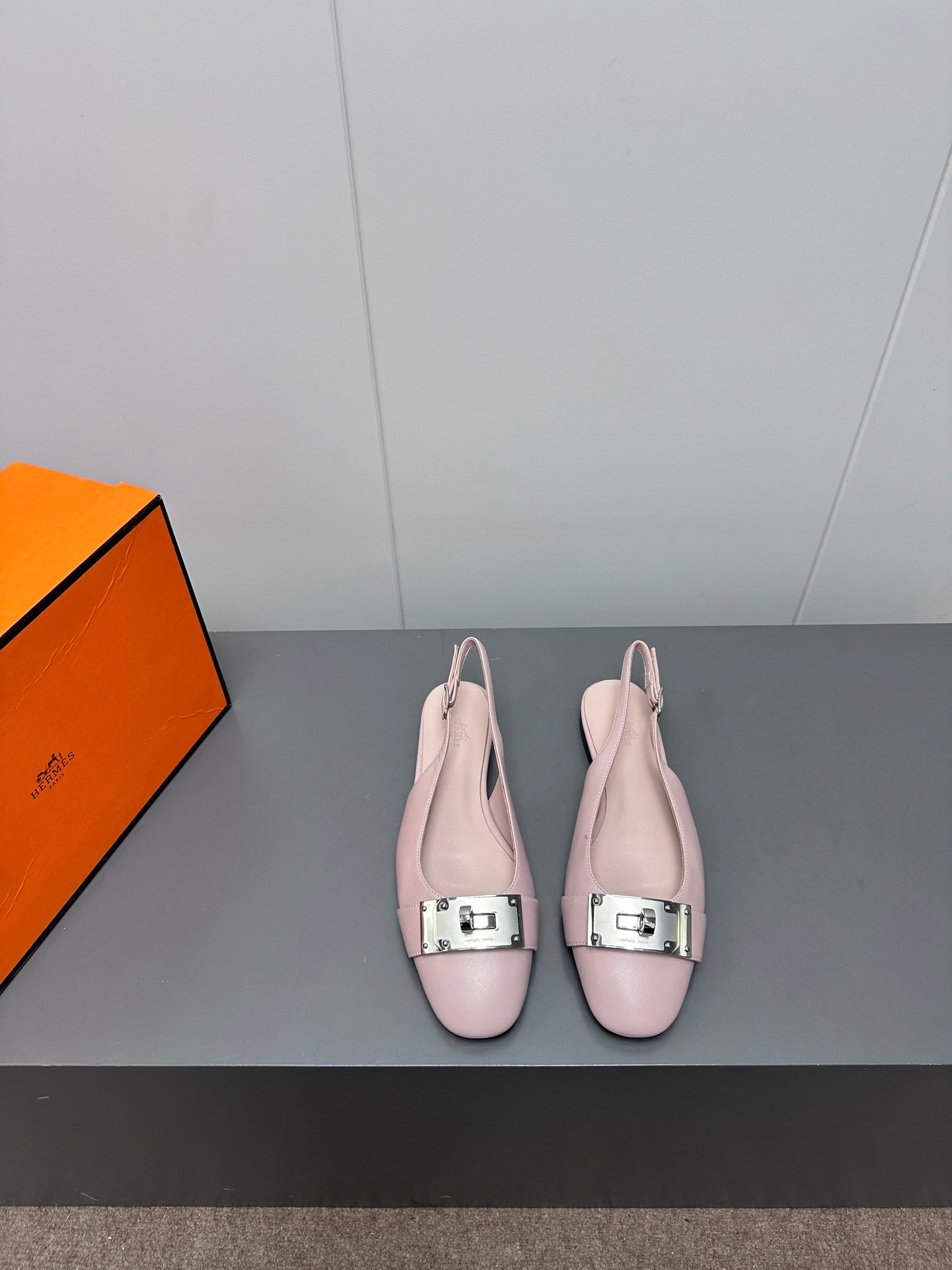 INNOCENTE SLINGBACK IN LIGHT PINK CALFSKIN - 35
