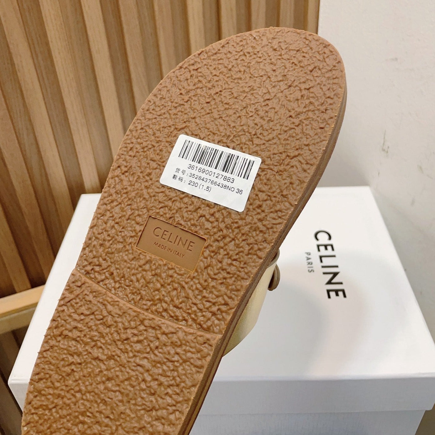 DAD SANDALS GOLD BROWN CALFSKIN - 34