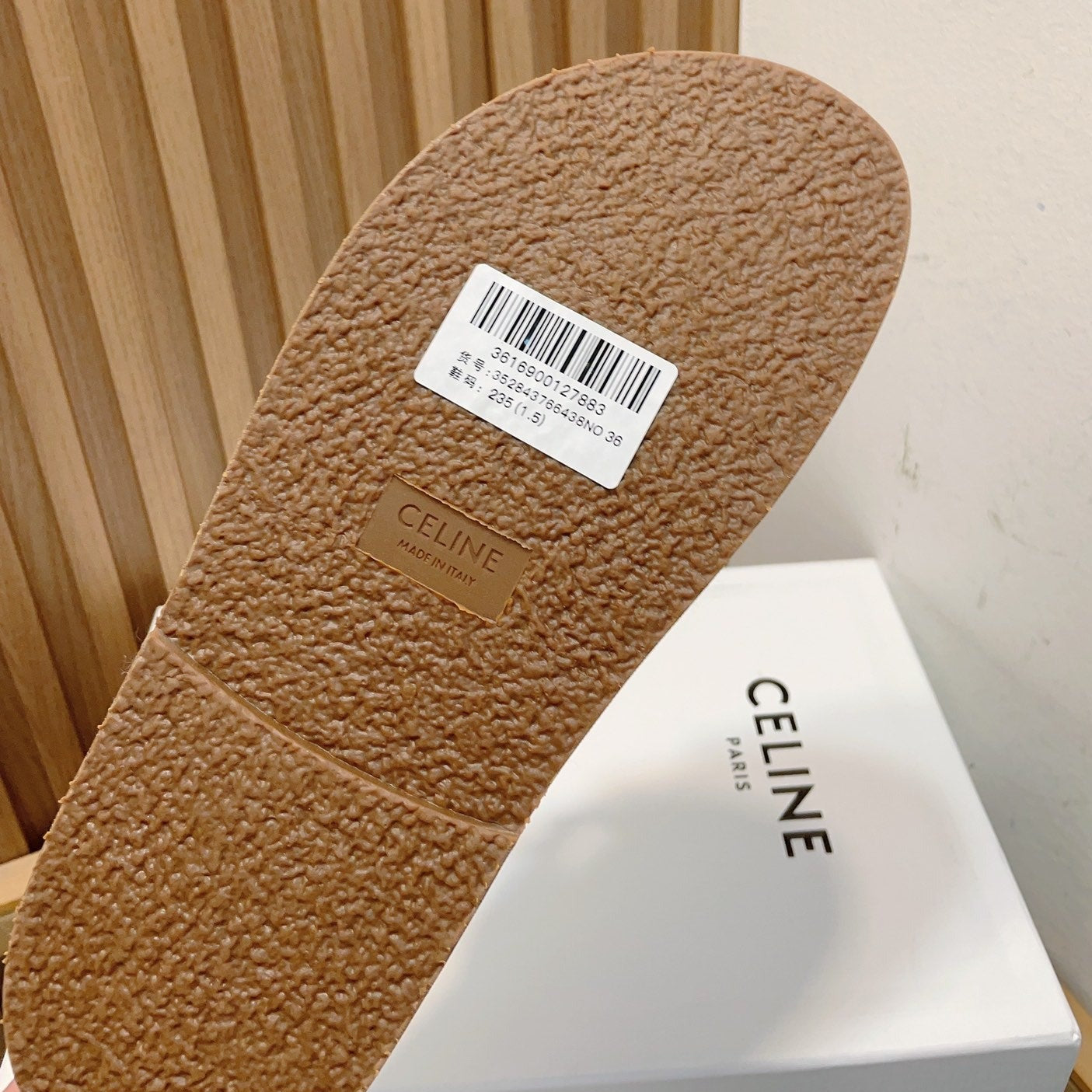 DAD SANDALS WHITE BROWN CALFSKIN - 34
