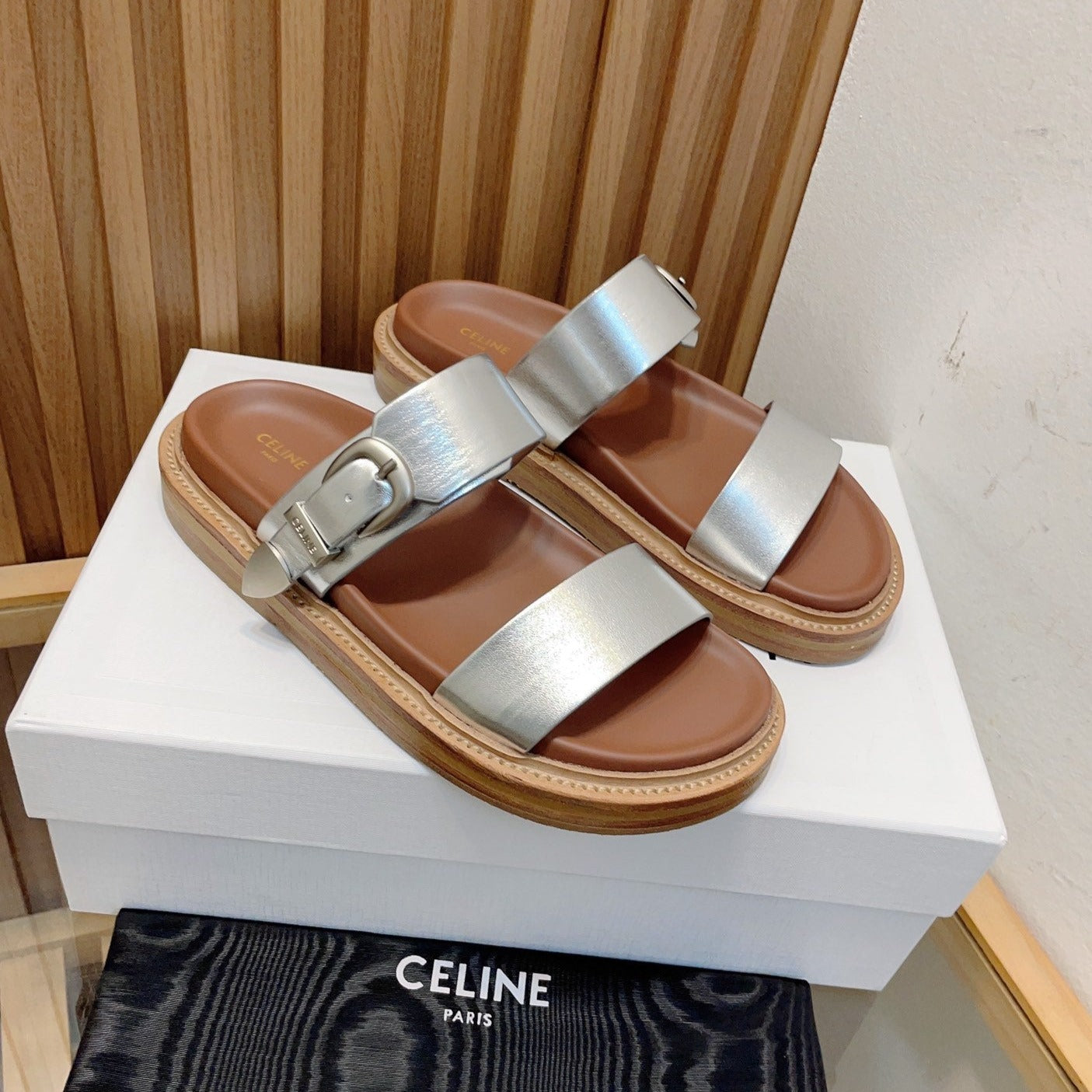 TIPPI IN CALFSKIN - VEGETAL TANNING SILVER BROWN - 35