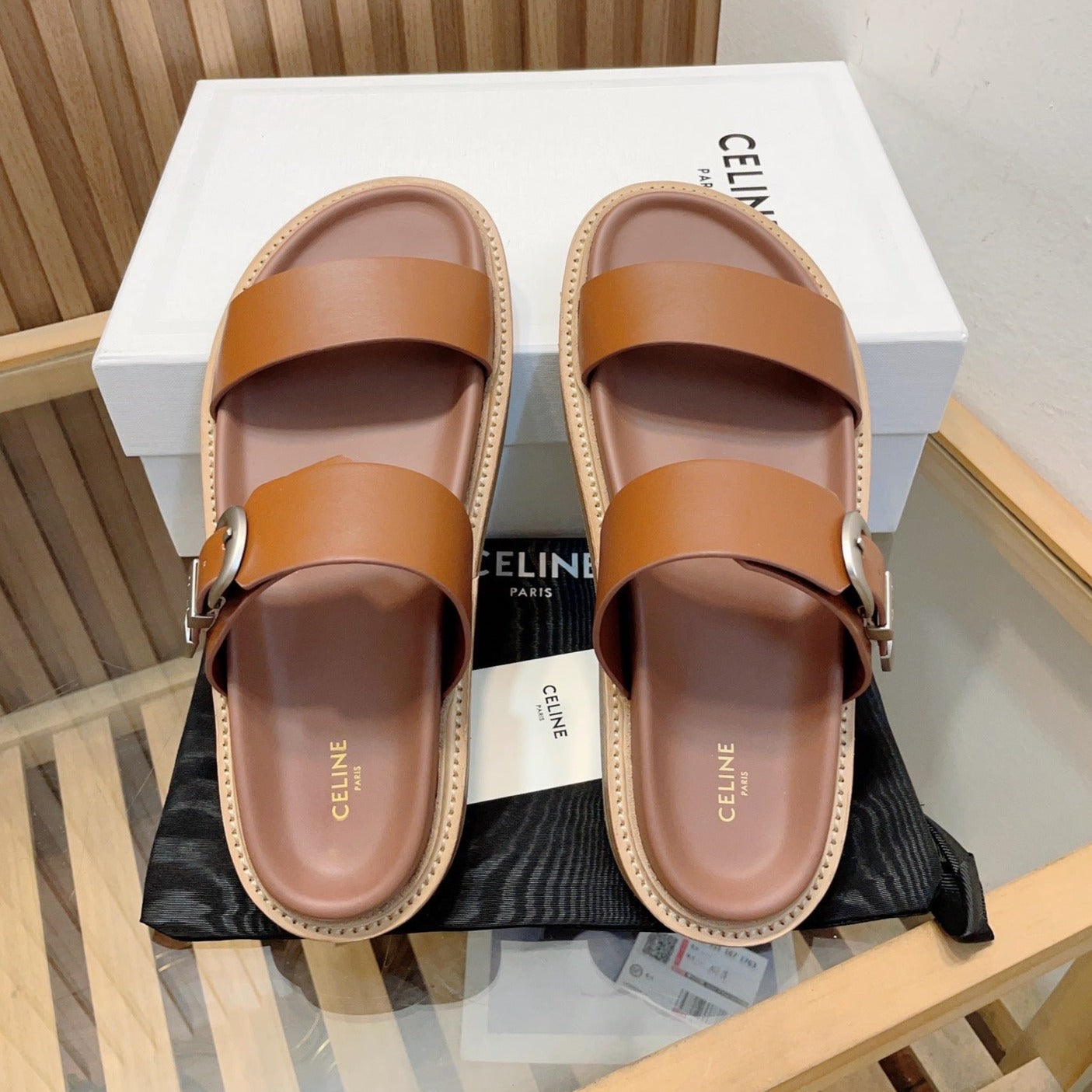 TIPPI IN CALFSKIN - VEGETAL TANNING TAN BROWN - 35