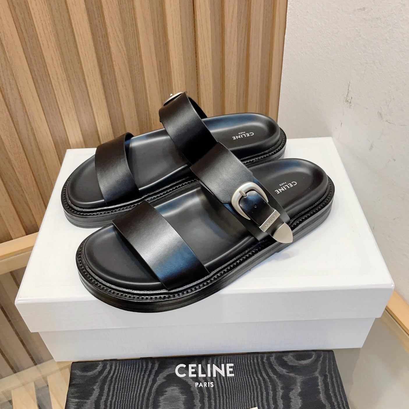 TIPPI IN CALFSKIN - VEGETAL TANNING BLACK - 35