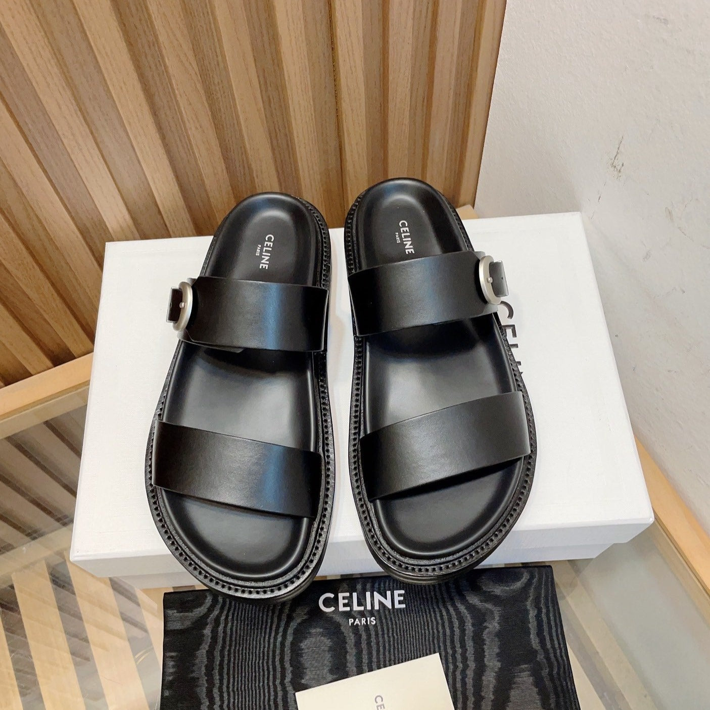 TIPPI IN CALFSKIN - VEGETAL TANNING BLACK - 35