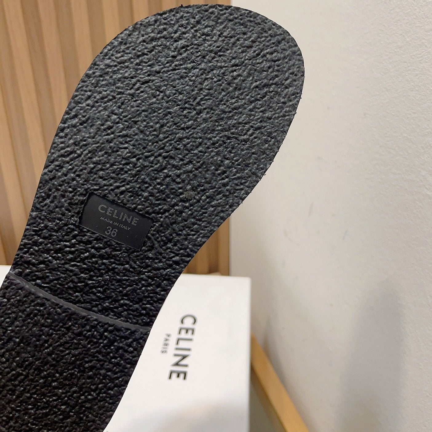 SUPER POPULAR SLIPPER WITH CLASSIC LOGO CROW BLACK - 35