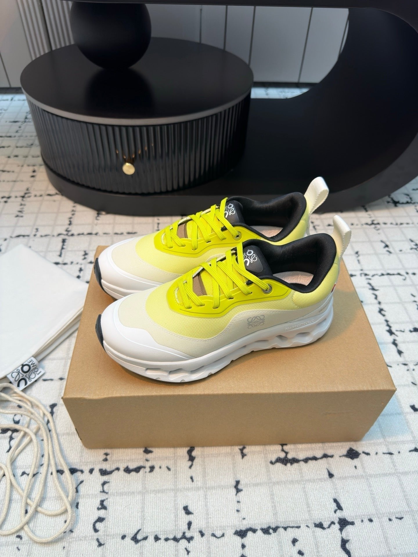 LW CLOUDTILT 2.0 SNEAKER WHITE AND LEMON POLYESTER - 35