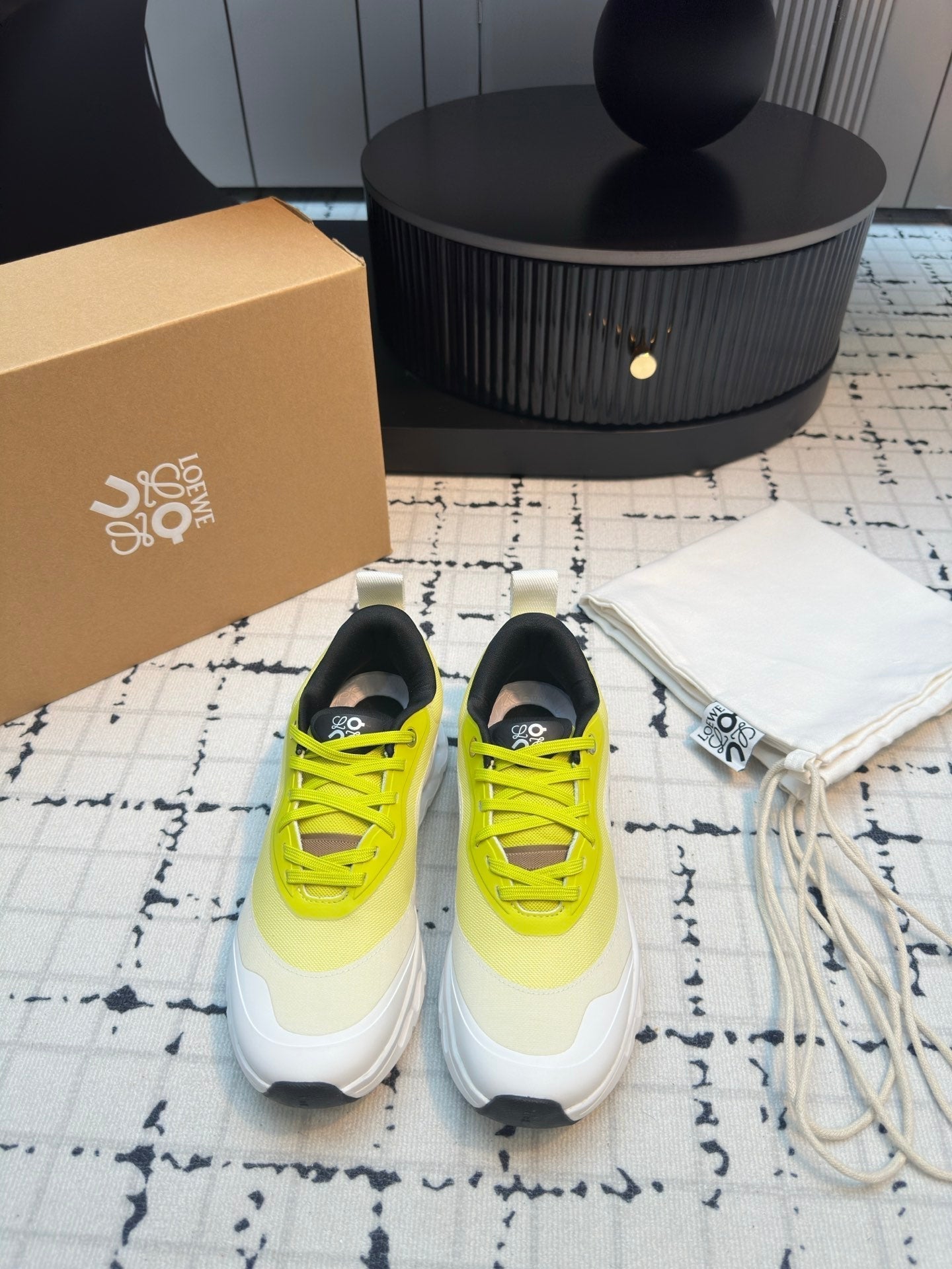 LW CLOUDTILT 2.0 SNEAKER WHITE AND LEMON POLYESTER - 35