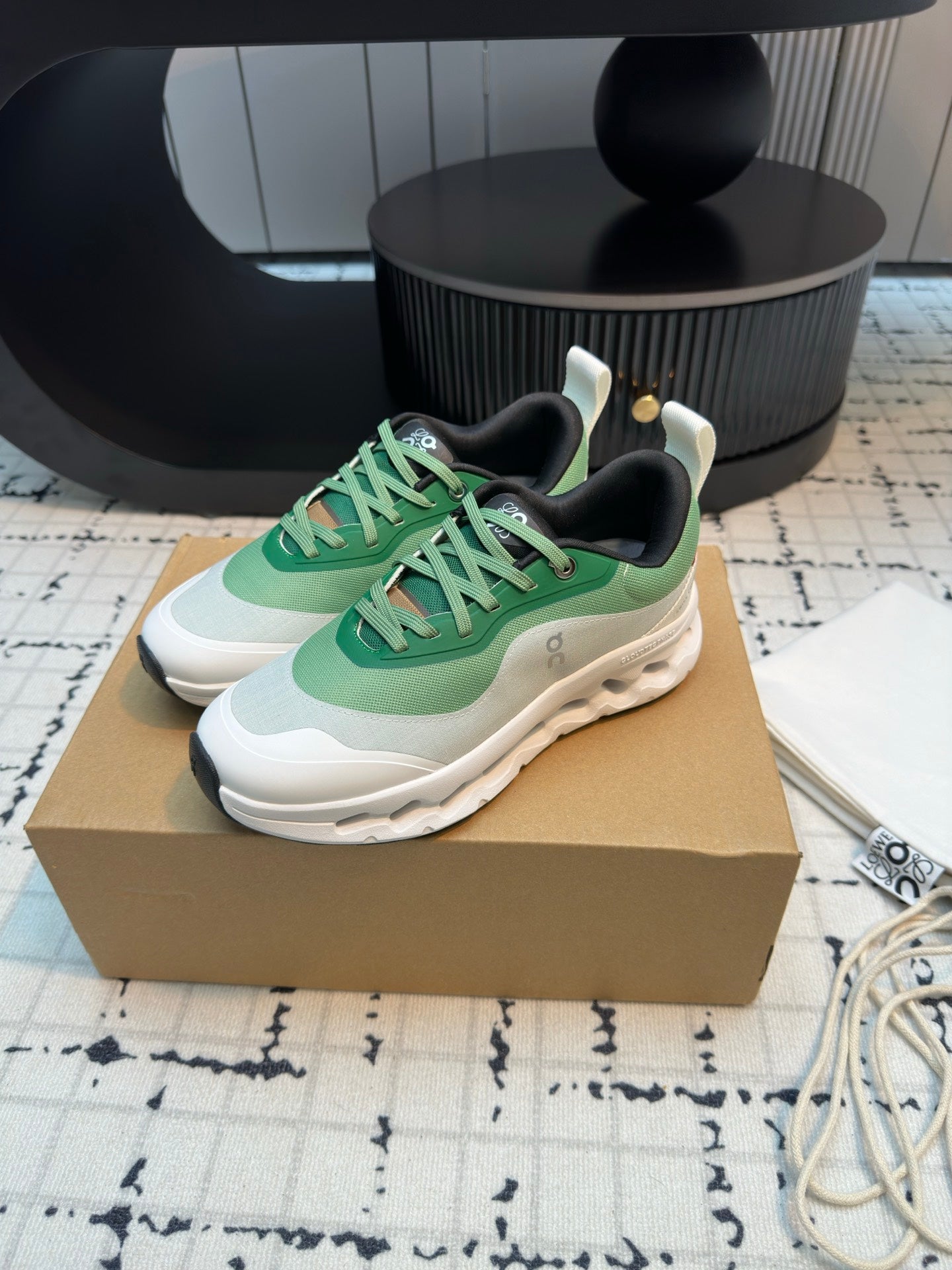 LW CLOUDTILT 2.0 SNEAKER WHITE AND GREEN POLYESTER - 35