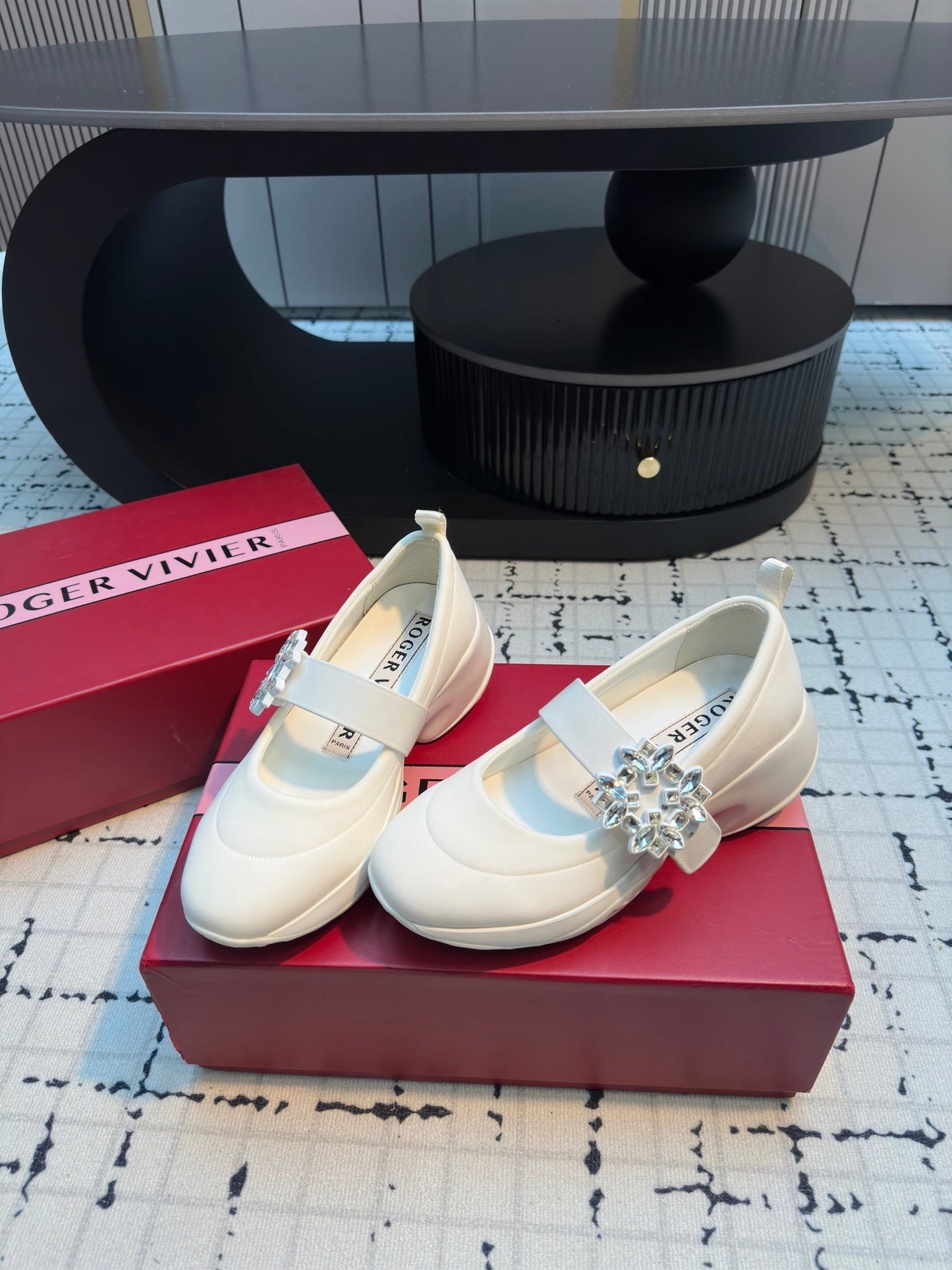 VIV' RUN BALLERINAS IN WHITE FABRIC - 35