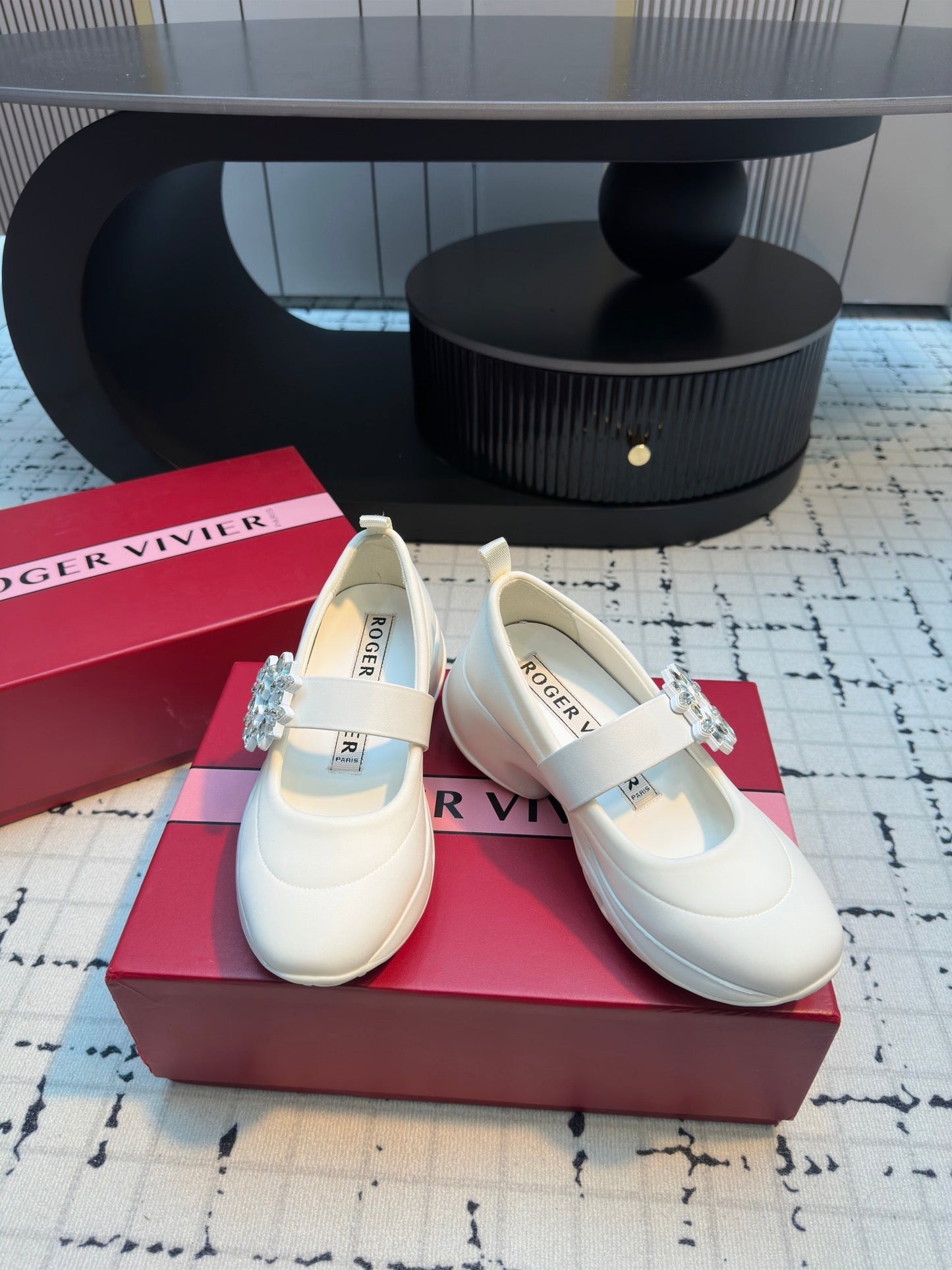 VIV' RUN BALLERINAS IN WHITE FABRIC - 35