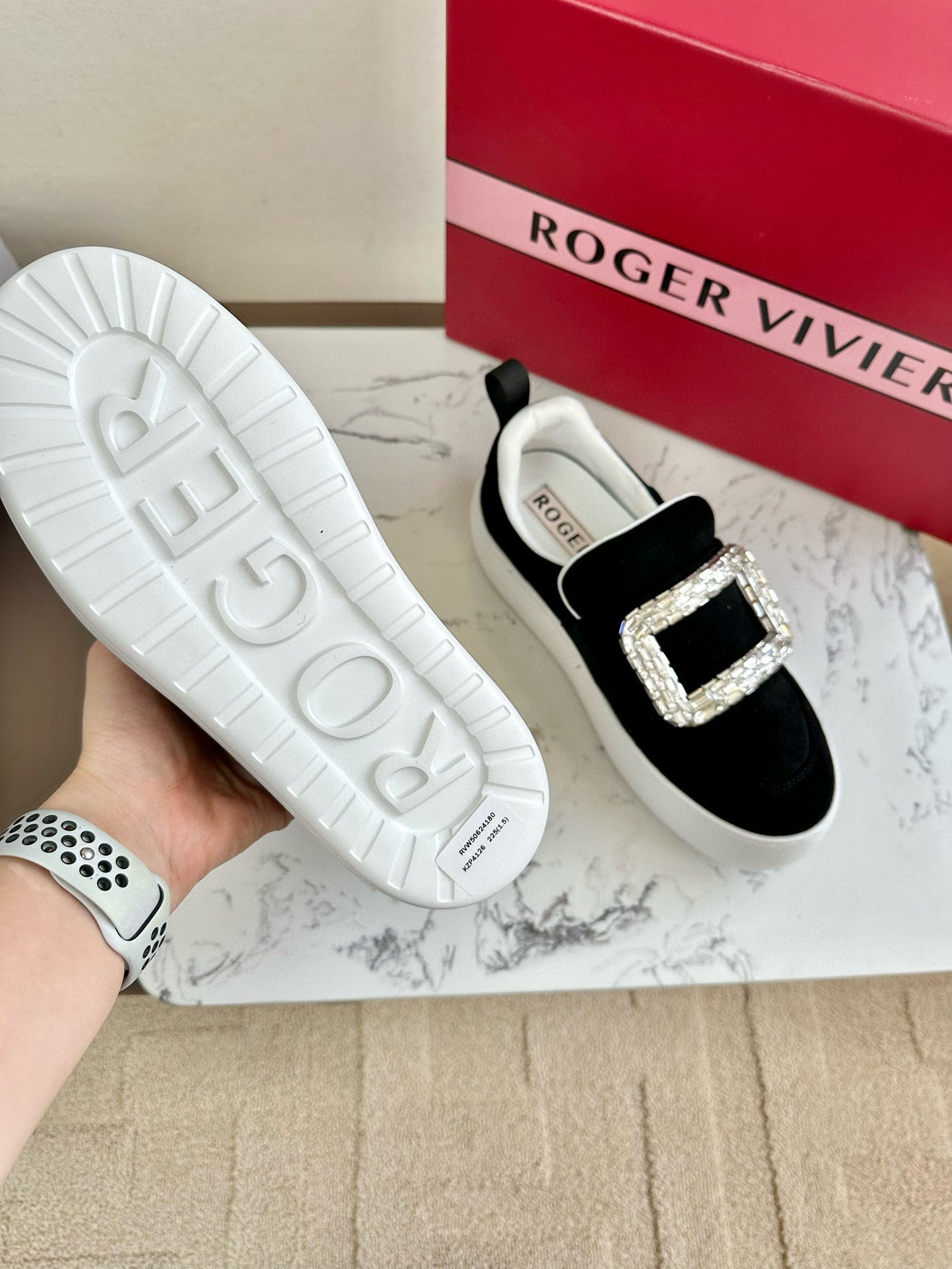 VIV' UP SNEAKERS IN BLACK SUEDE - 35