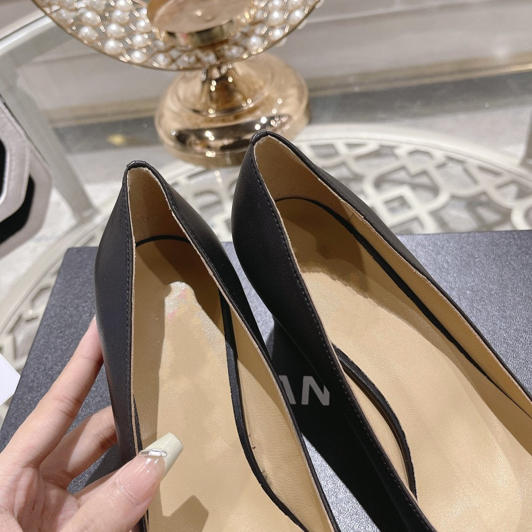 cc pump 6.5 black lambskin - 35
