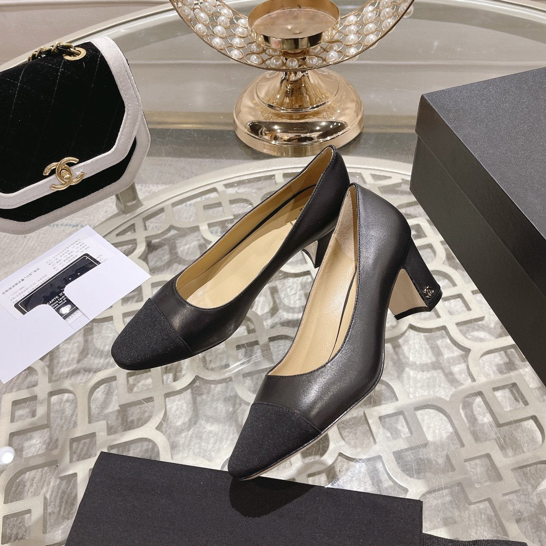cc pump 6.5 black lambskin - 35