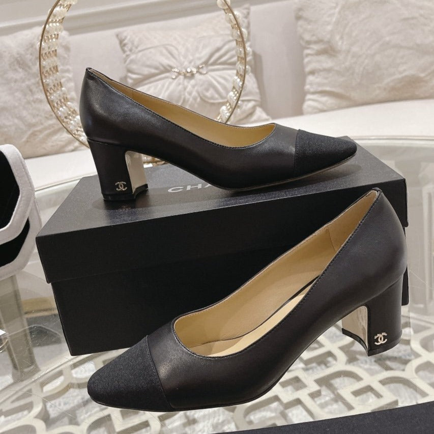 cc pump 6.5 black lambskin - 35
