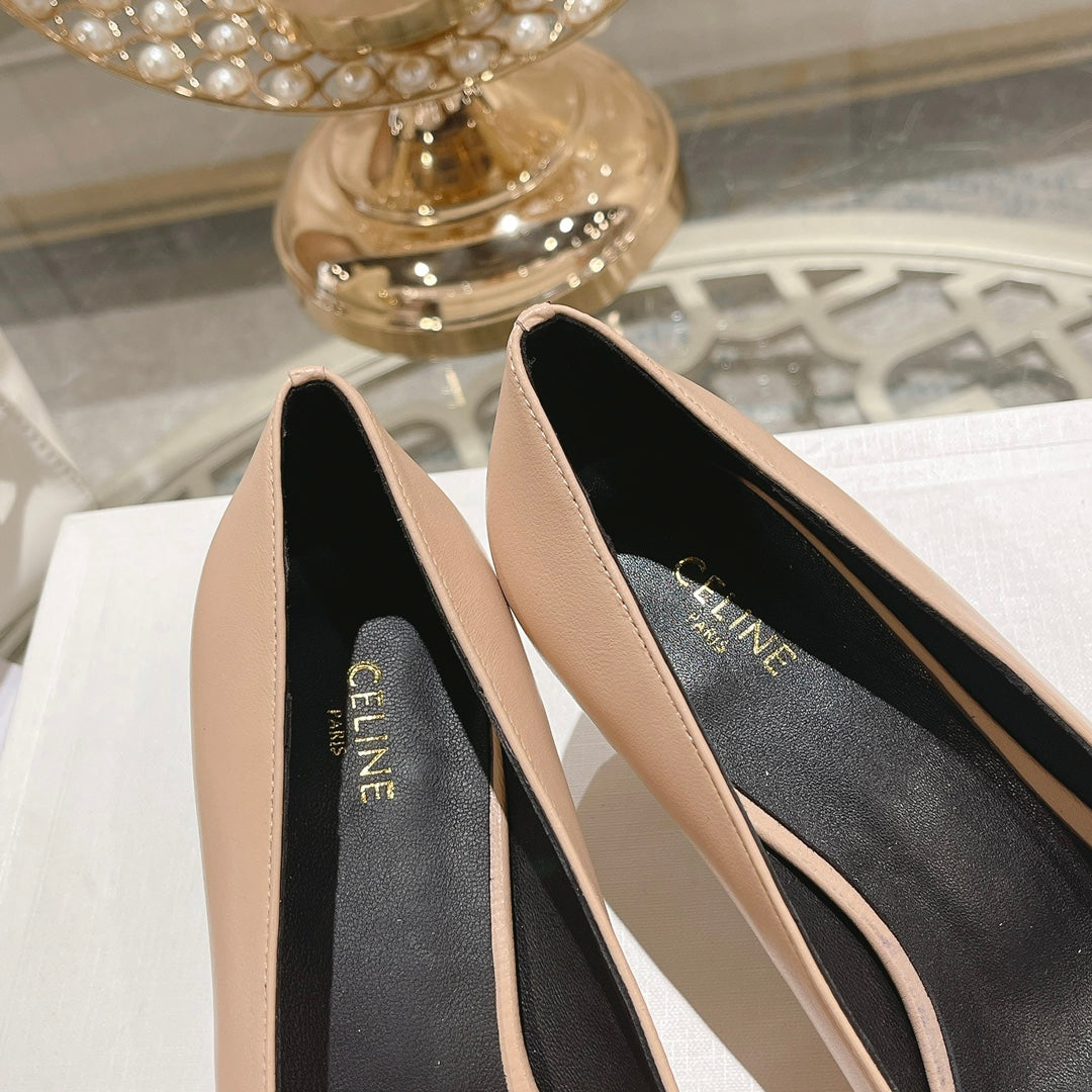 HIGH-HEELS 5 CM IN MACAROON TAN CALFSKIN - 34