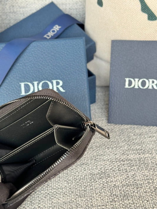 ГАМАНЕЦЬ-КЛЮЧНИЦЯ ZIPPERED MINI WALLET 10 ЧОРНИЙ, ЖАККАРД MONOGRAM OBLIQUE