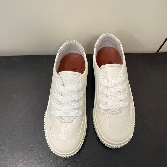 LP CLASSIC BISCUIT SNEAKERS WHITE CALFSKIN - 35