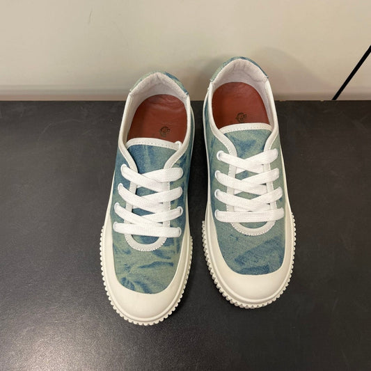 LP CLASSIC BISCUIT SNEAKER SAPPHIRE CALFSKIN - 35