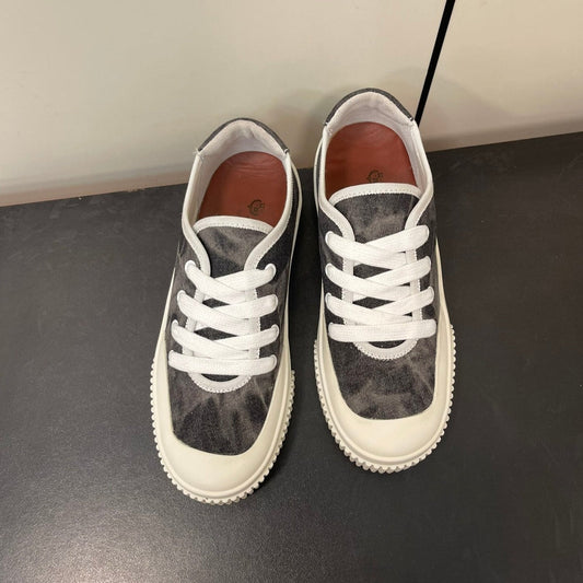 LP CLASSIC BISCUIT SNEAKER CHARCOAL CALFSKIN - 35