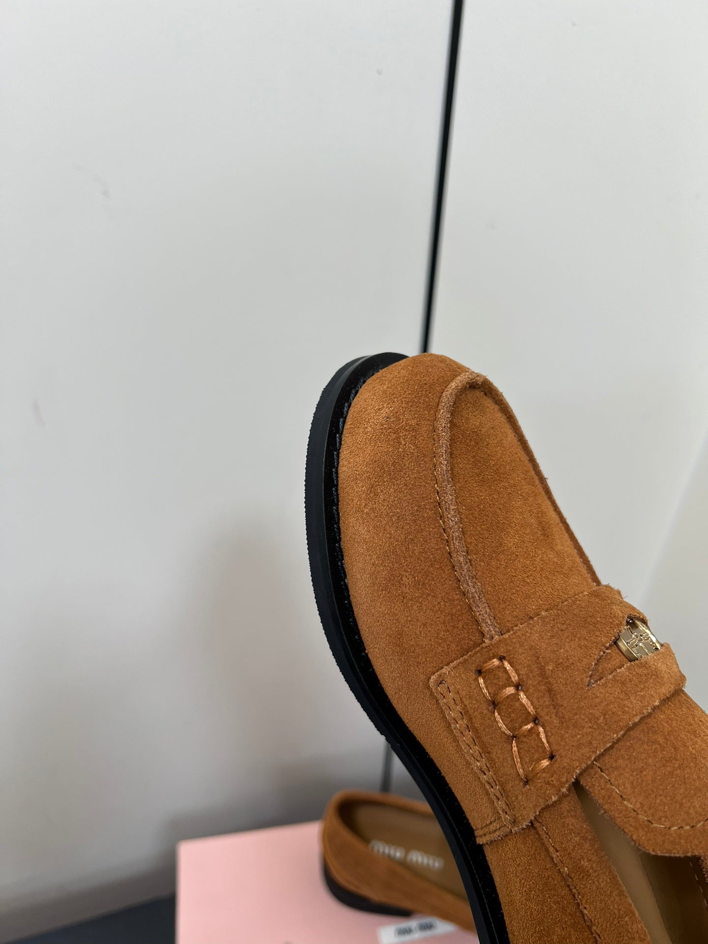PENNY LOAFERS IN BRONZE BROWN SUEDE - 35