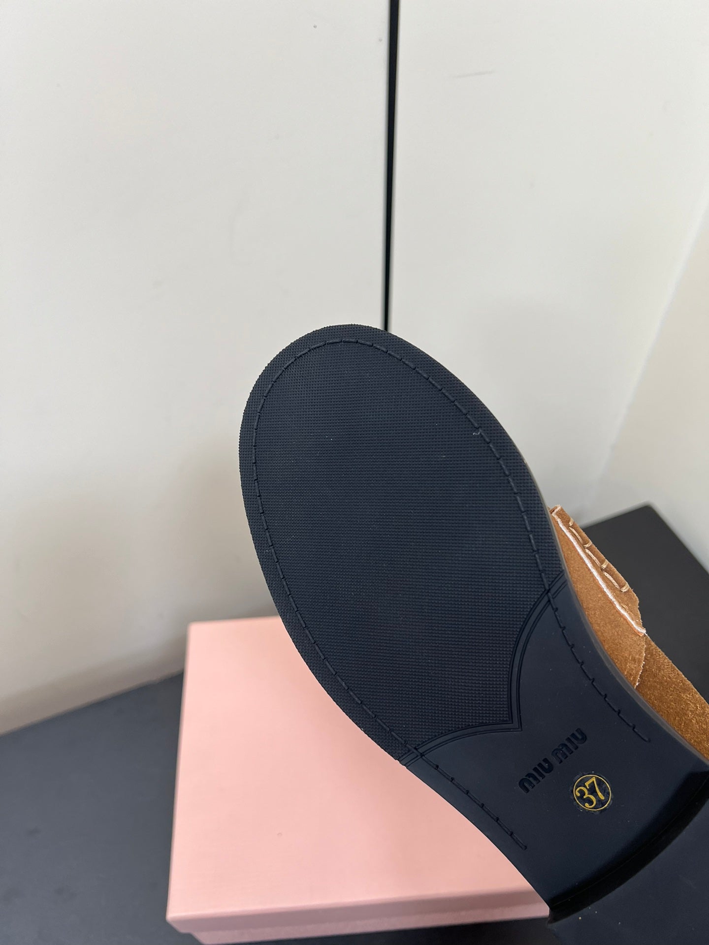 PENNY LOAFERS IN TAWNY BROWN SUEDE - 35