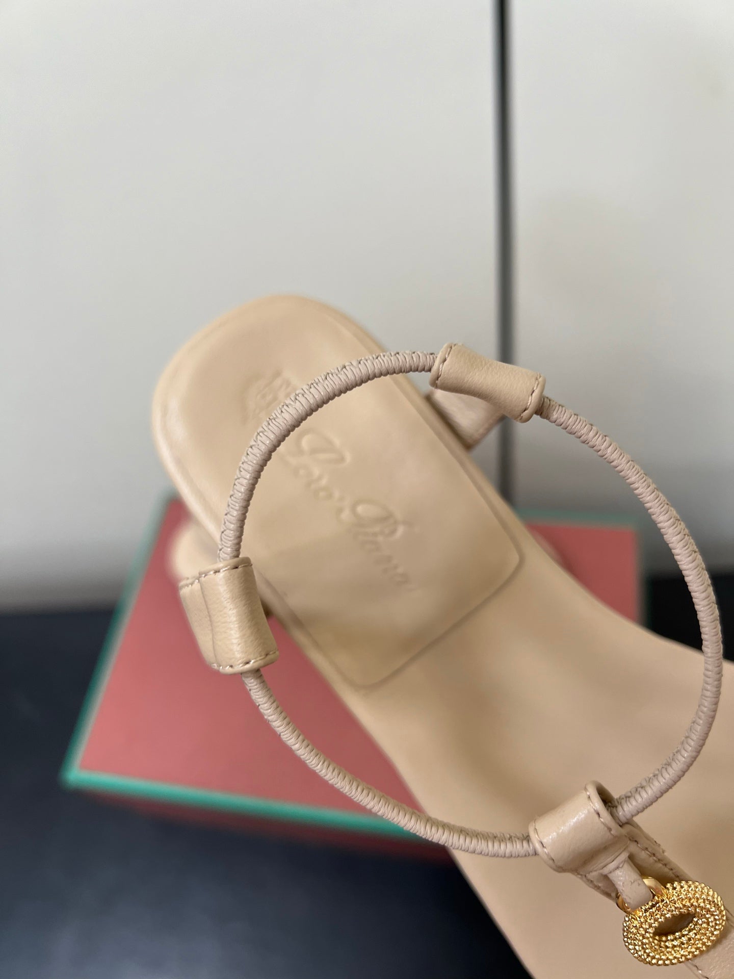 LP MINDIL SANDAL IN BEIGE LAMBSKIN - 35
