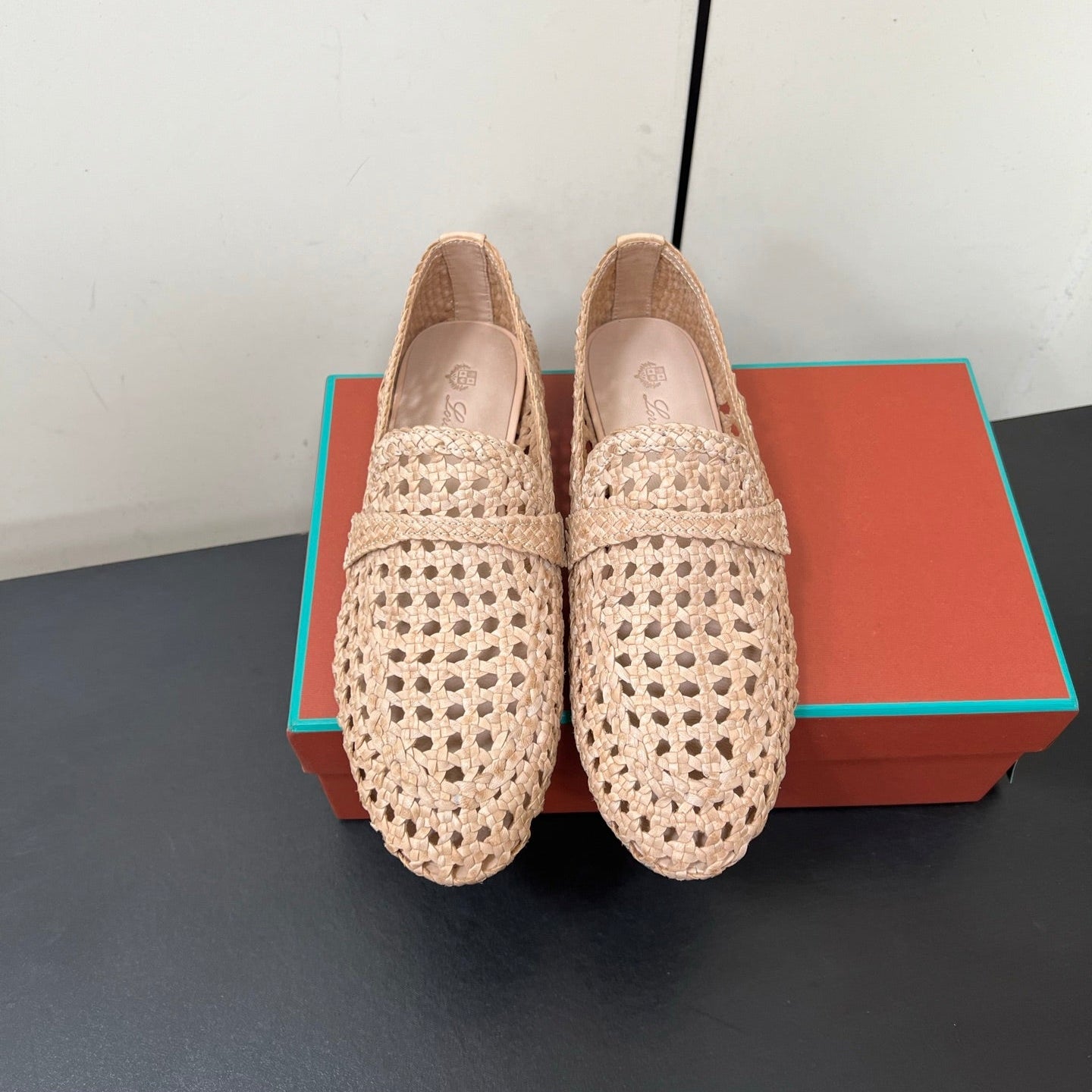 LP LOAFERS 25S IN BEIGE LAMBSKIN - 35