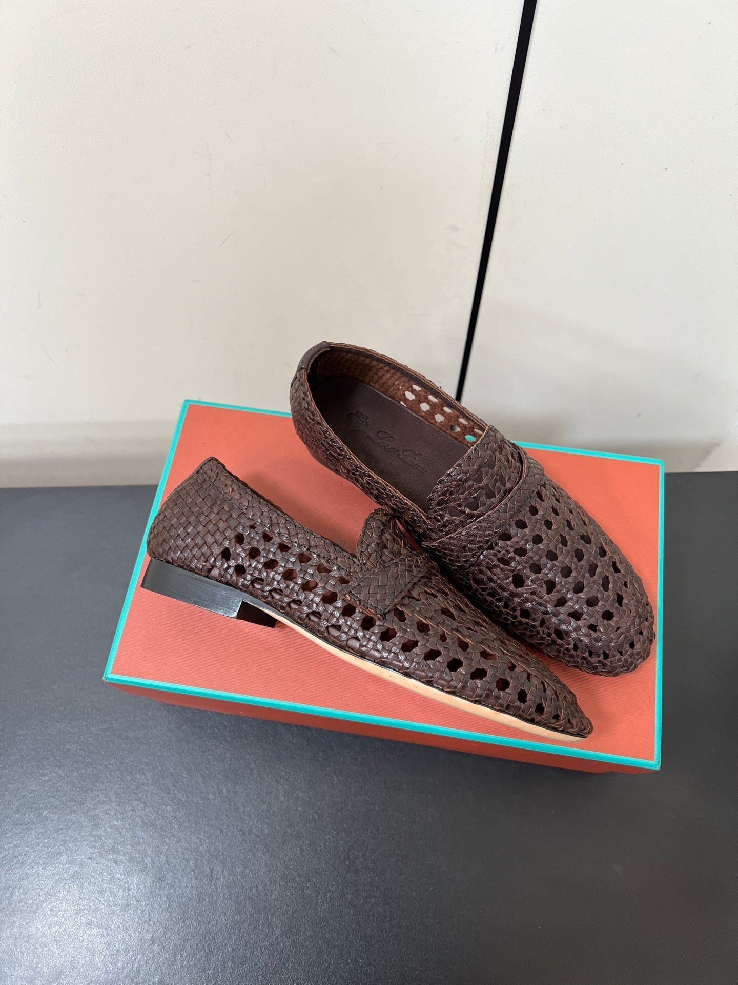 LP LOAFERS 25S IN DARK BROWN LAMBSKIN - 35