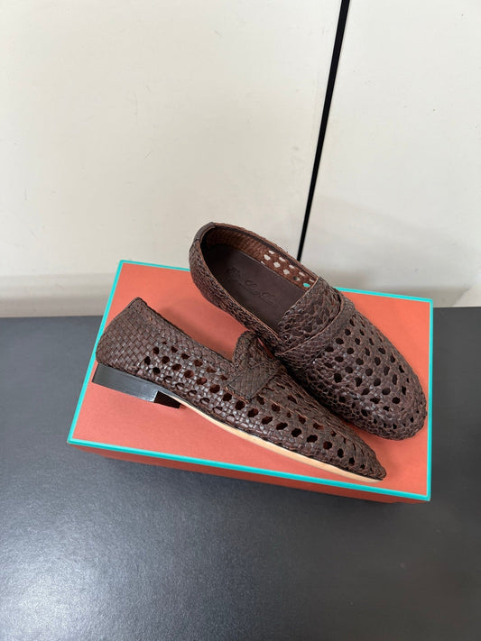 LP LOAFERS 25S IN DARK BROWN LAMBSKIN - 35