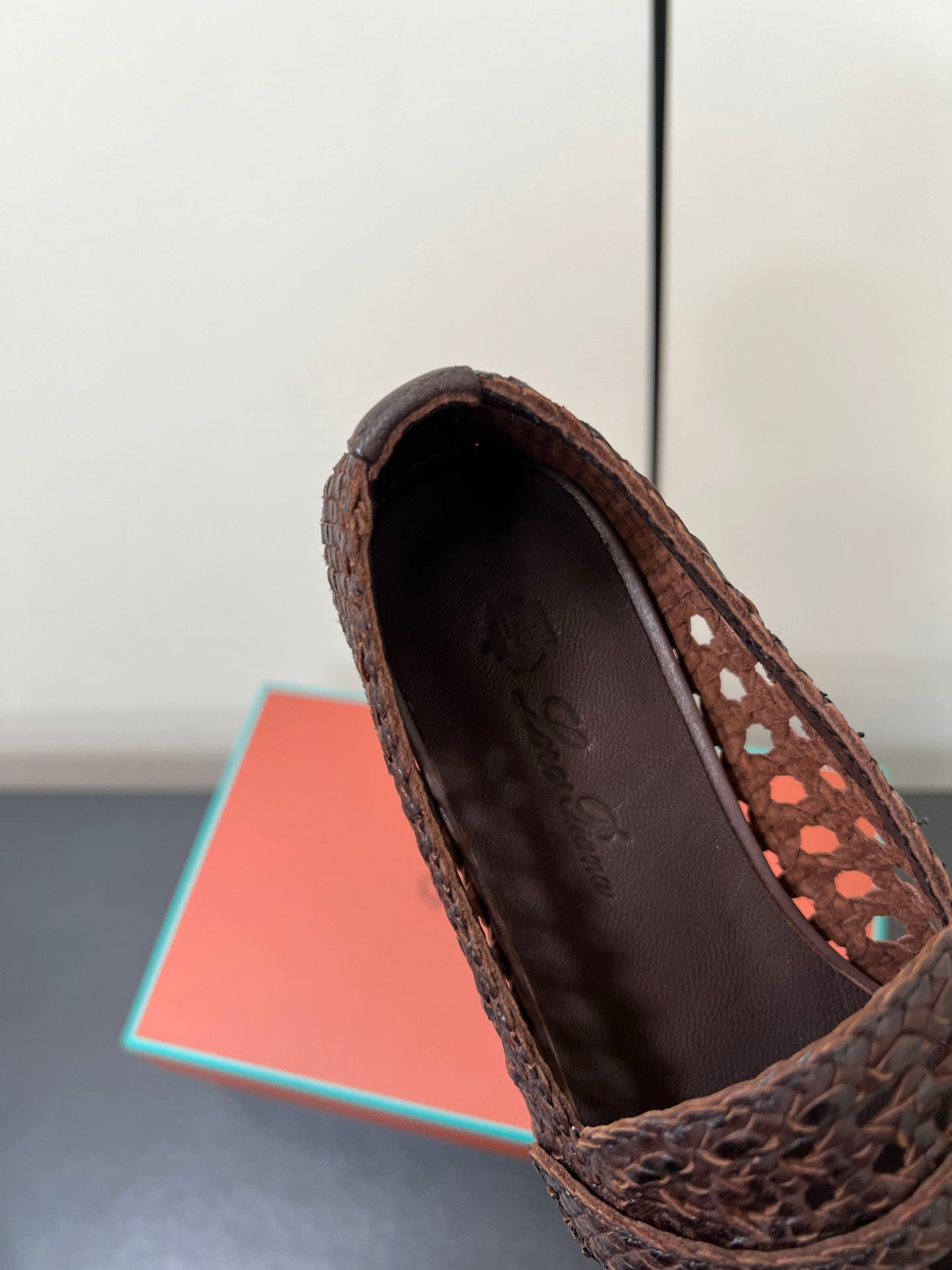 LP LOAFERS 25S IN DARK BROWN LAMBSKIN - 35