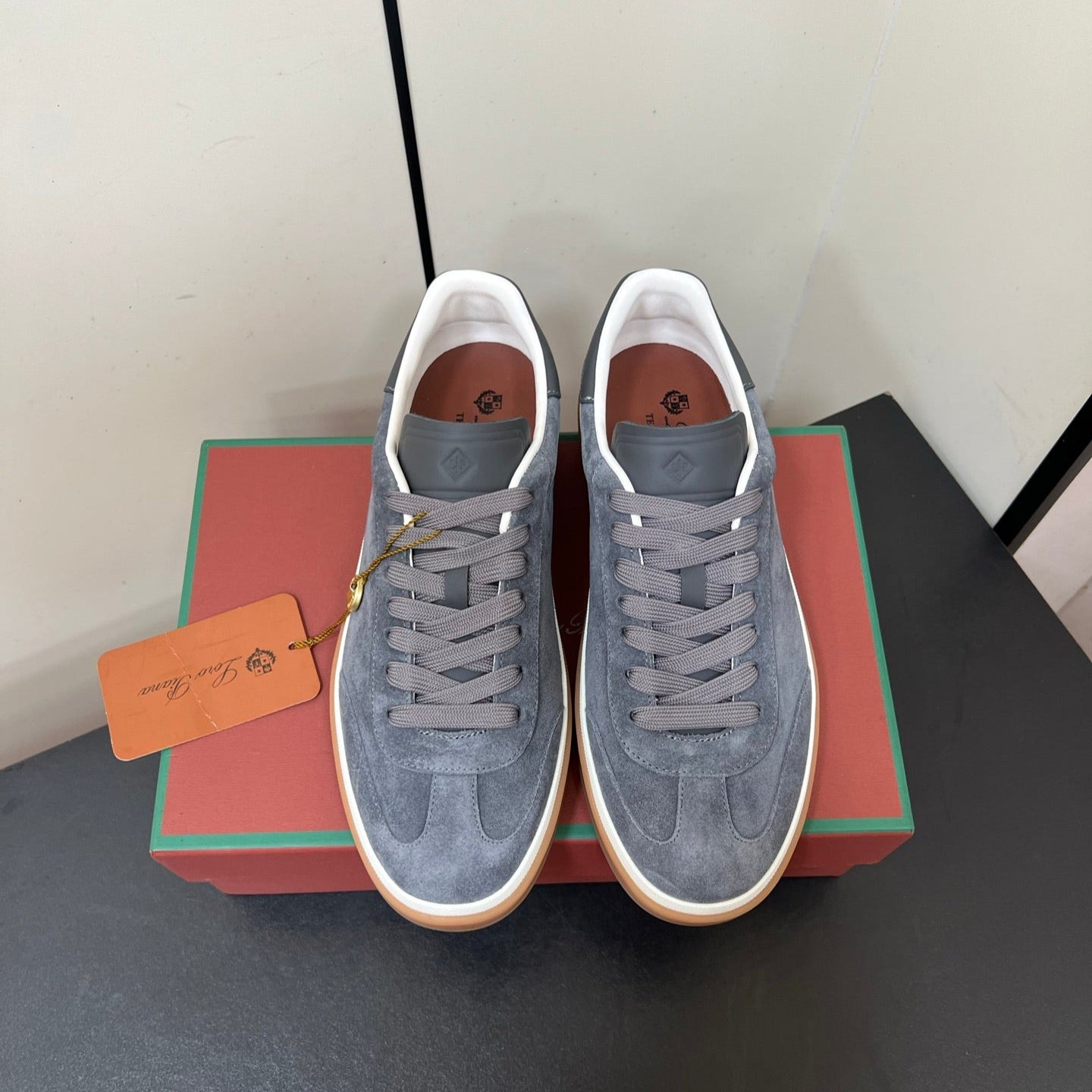 LP 25S TENNIS WALK SNEAKERS IN BLUE GRAY SUEDE - 35