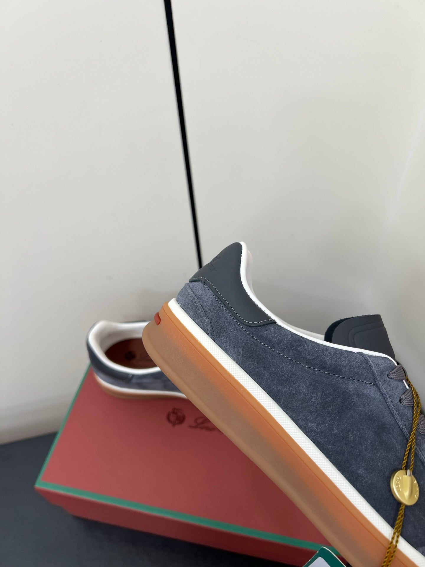 LP 25S TENNIS WALK SNEAKERS IN BLUE GRAY SUEDE - 35
