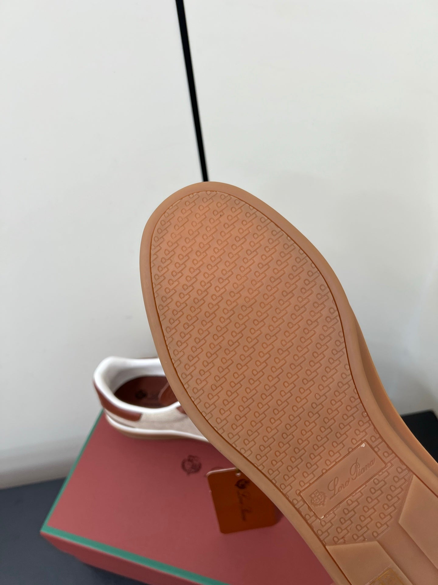 LP 25S TENNIS WALK SNEAKERS IN CHESTNUT CALFSKIN - 35