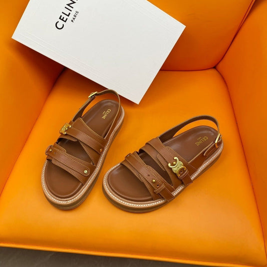 TIPPI TRIOMPHE SANDAL IN CALFSKIN TAN - 35