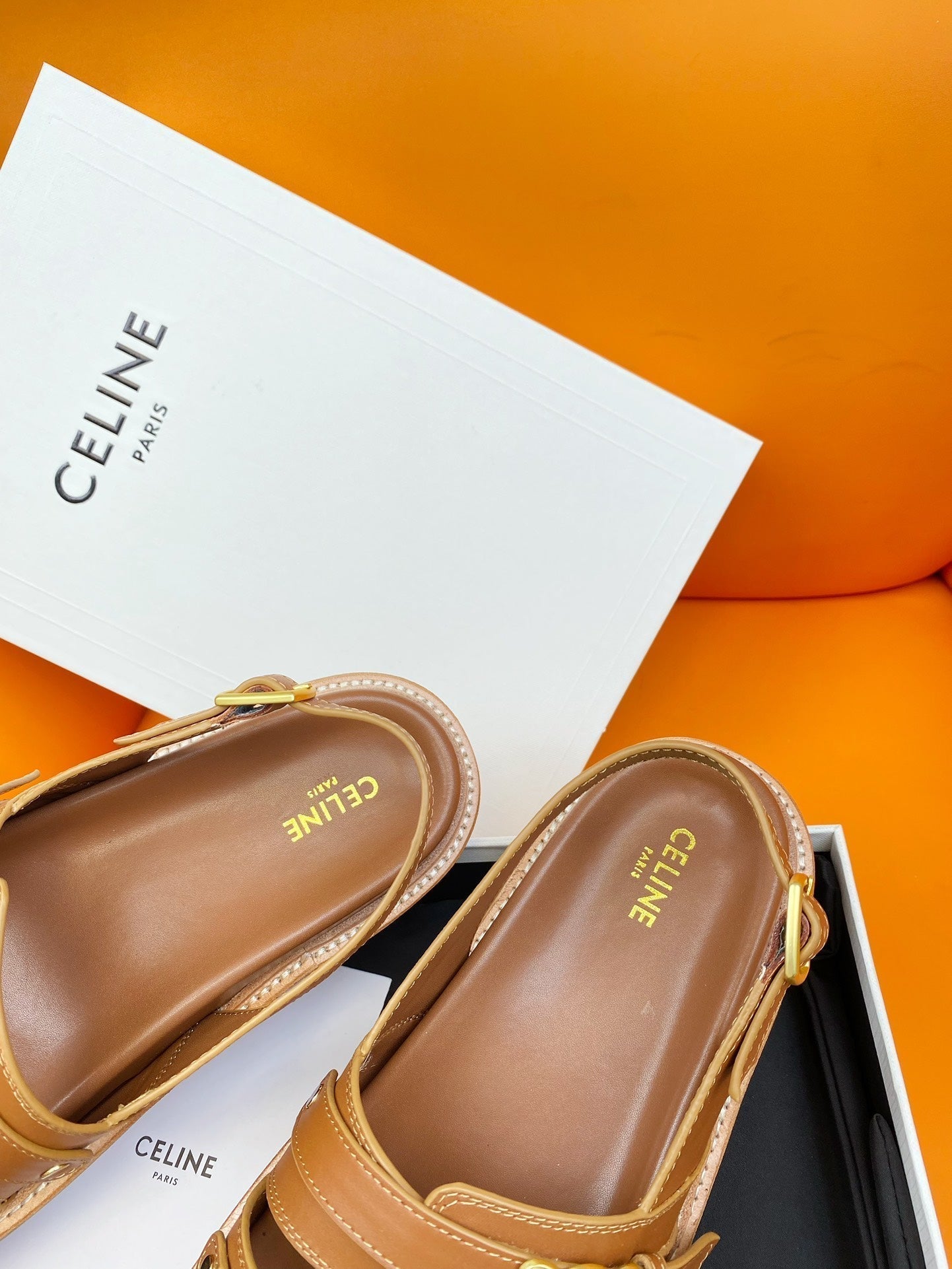 TIPPI TRIOMPHE SANDAL IN CALFSKIN TAN - 35
