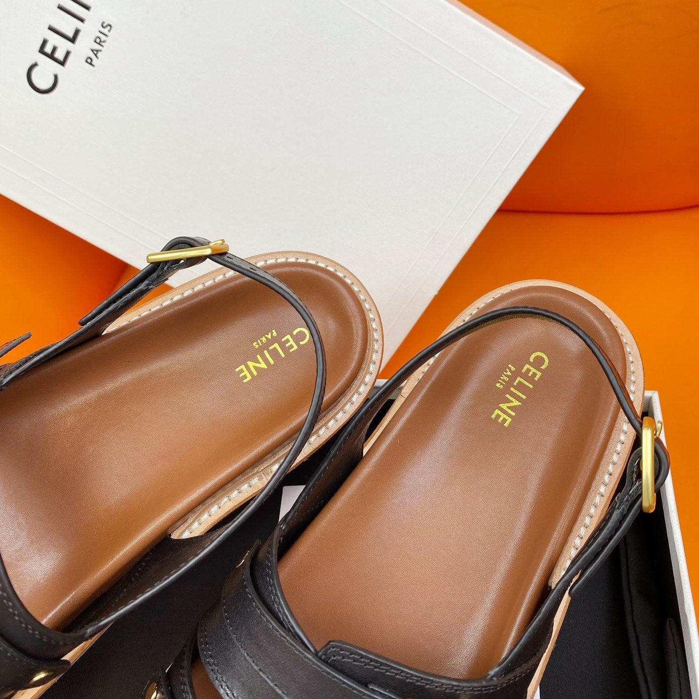 TIPPI TRIOMPHE SANDAL IN CALFSKIN BLACK - 35