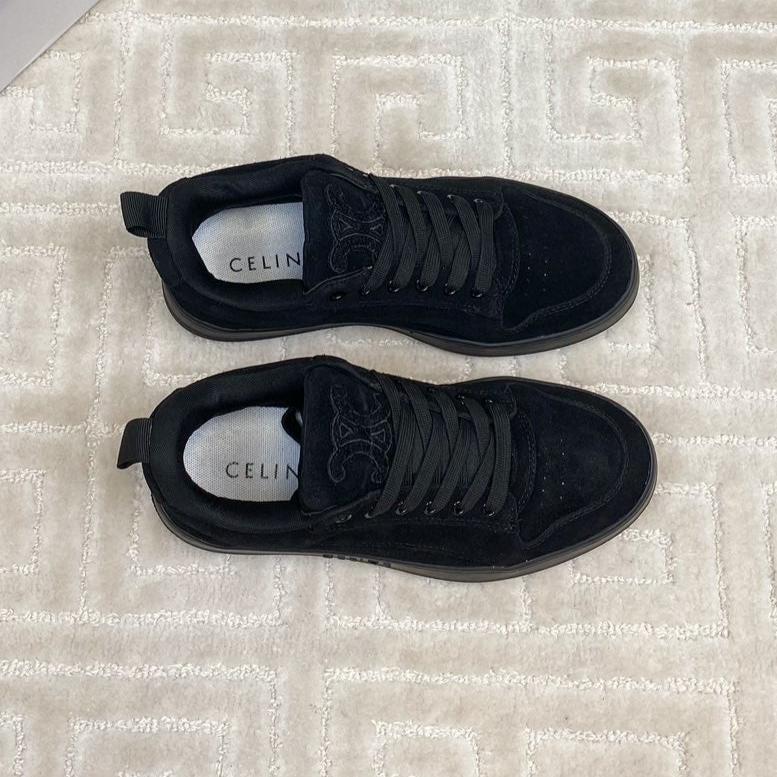 TRAINER SNEAKER IN BLACK SUEDE - 34