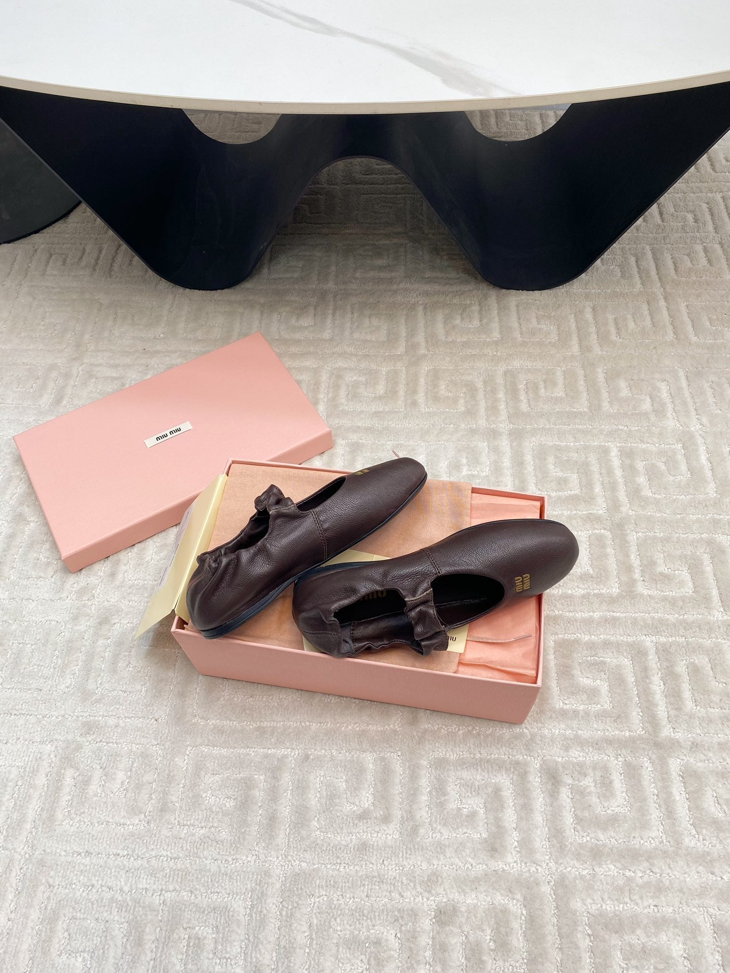 MARY JANE FLATS IN ESPRESSO SMOOTH LAMBSKIN - 35