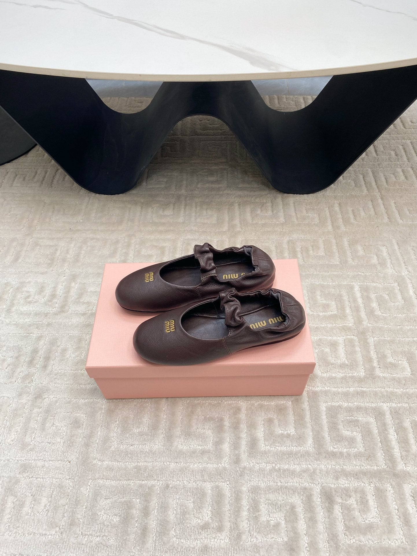 MARY JANE FLATS IN ESPRESSO SMOOTH LAMBSKIN - 35