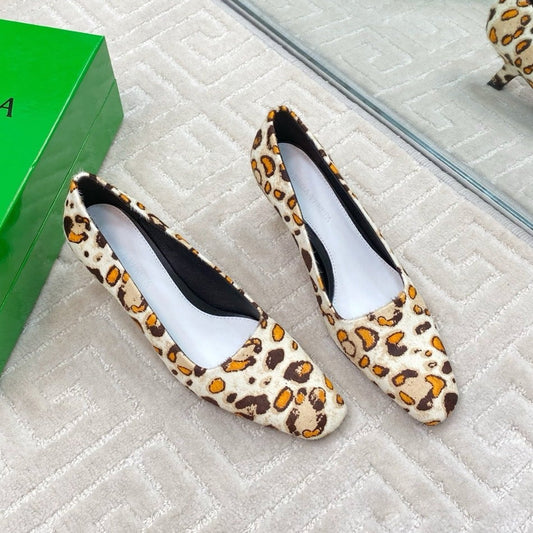 BOOGIE JAGUAR-PRINTED CALF HAIR PUMPS 45 MM LEOPARD PATTERN - 35