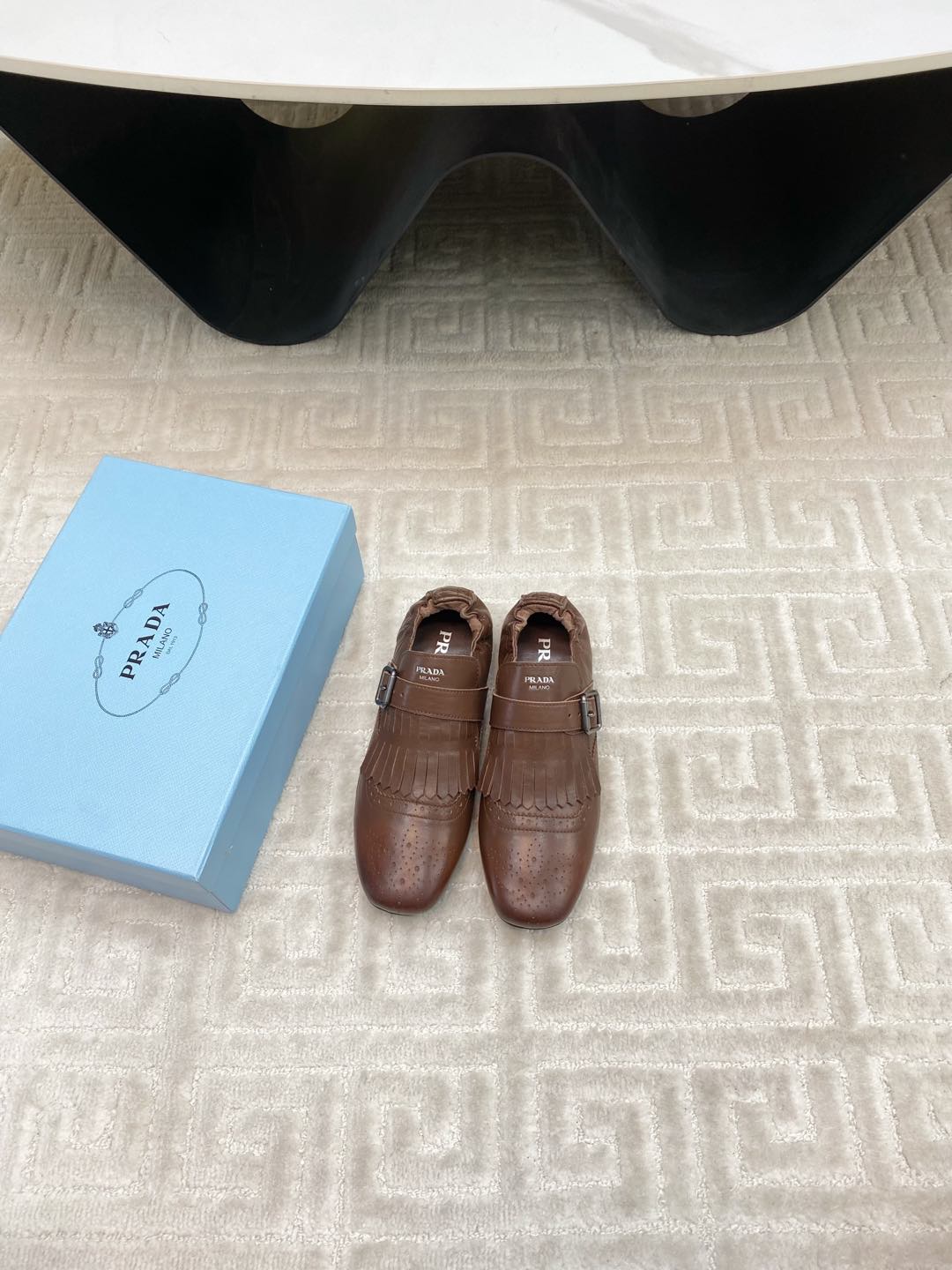 TASSEL LOAFERS IN RUSSET BROWN LAMBSKIN - 35