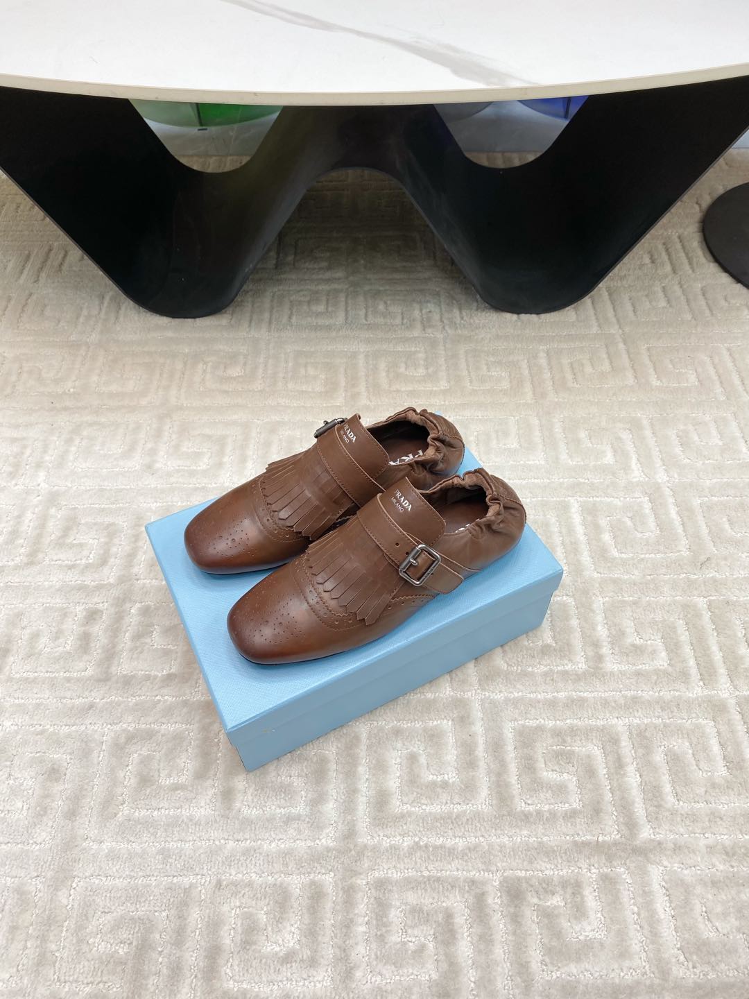TASSEL LOAFERS IN RUSSET BROWN LAMBSKIN - 35