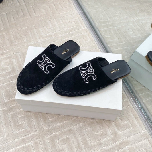 MARLOU MULE IN BLACK SUEDE - 35