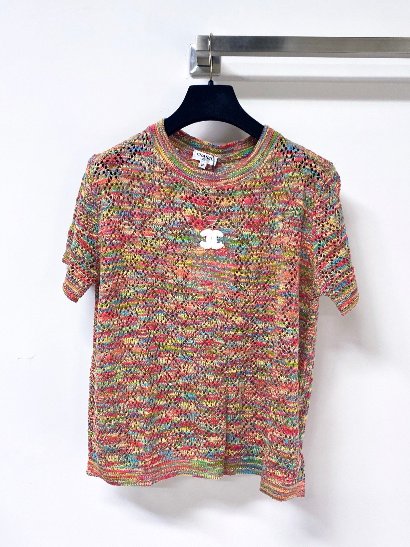 CHANEL 26S SHORT-SLEEVE KNIT TOP STYLE 1172