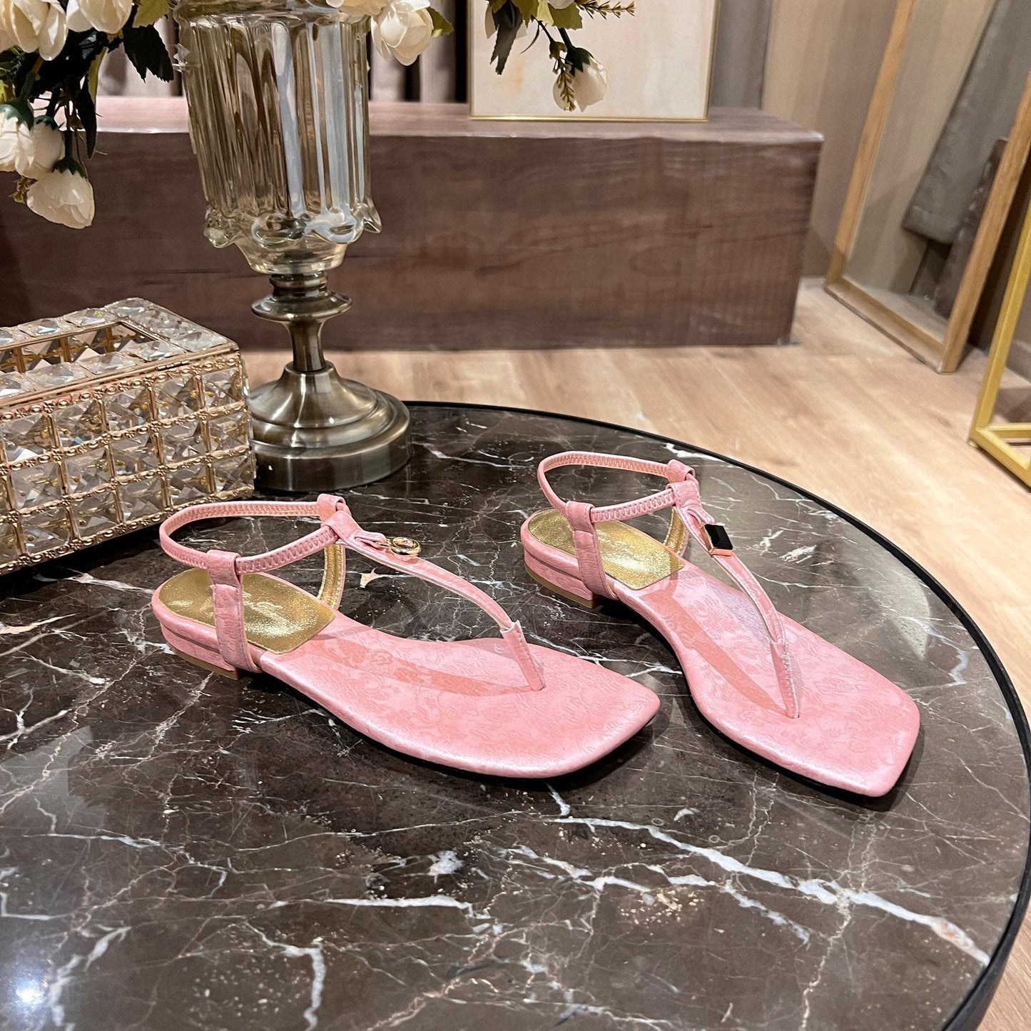 LP MINDIL SANDAL LIGHT PINK SILK - 35