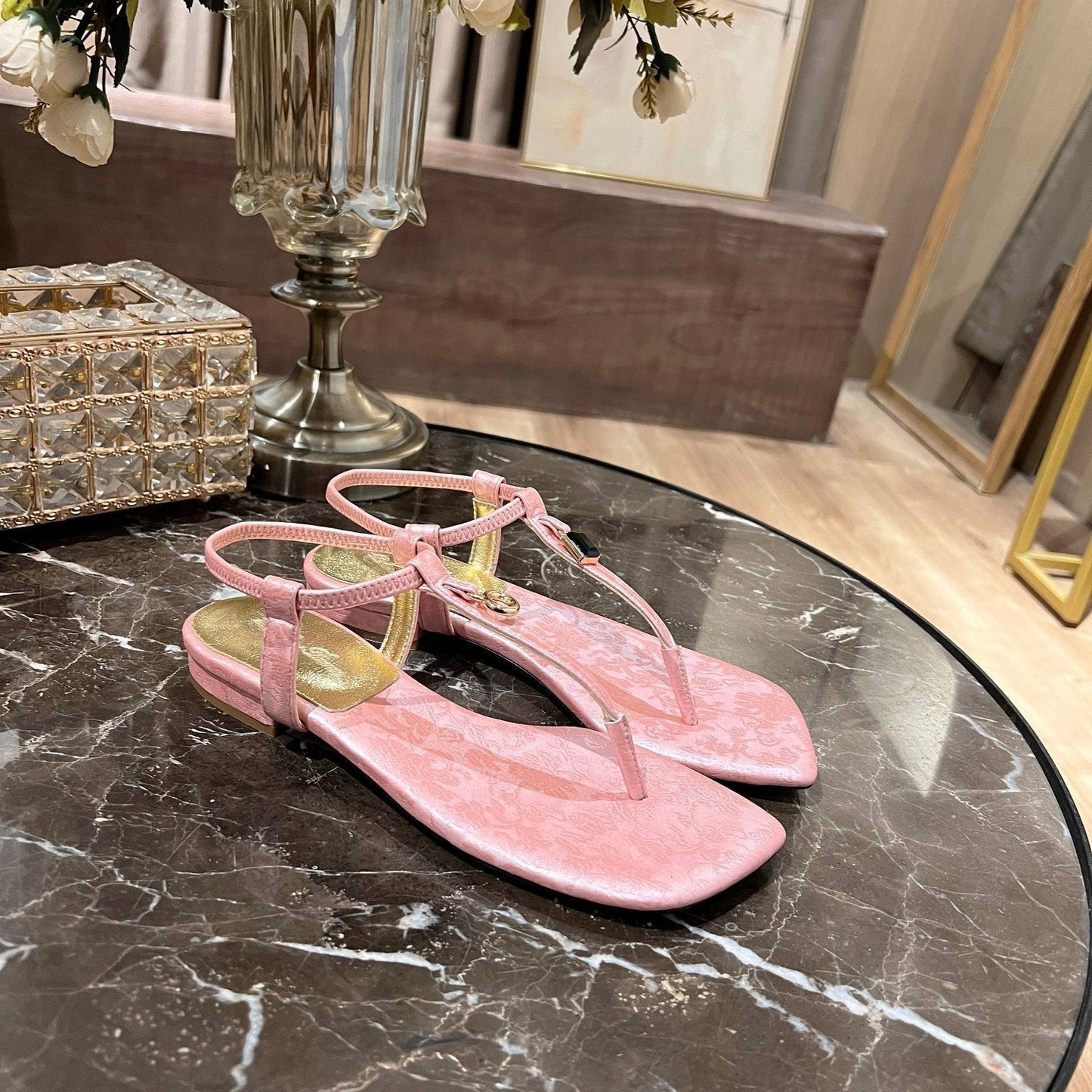 LP MINDIL SANDAL LIGHT PINK SILK - 35