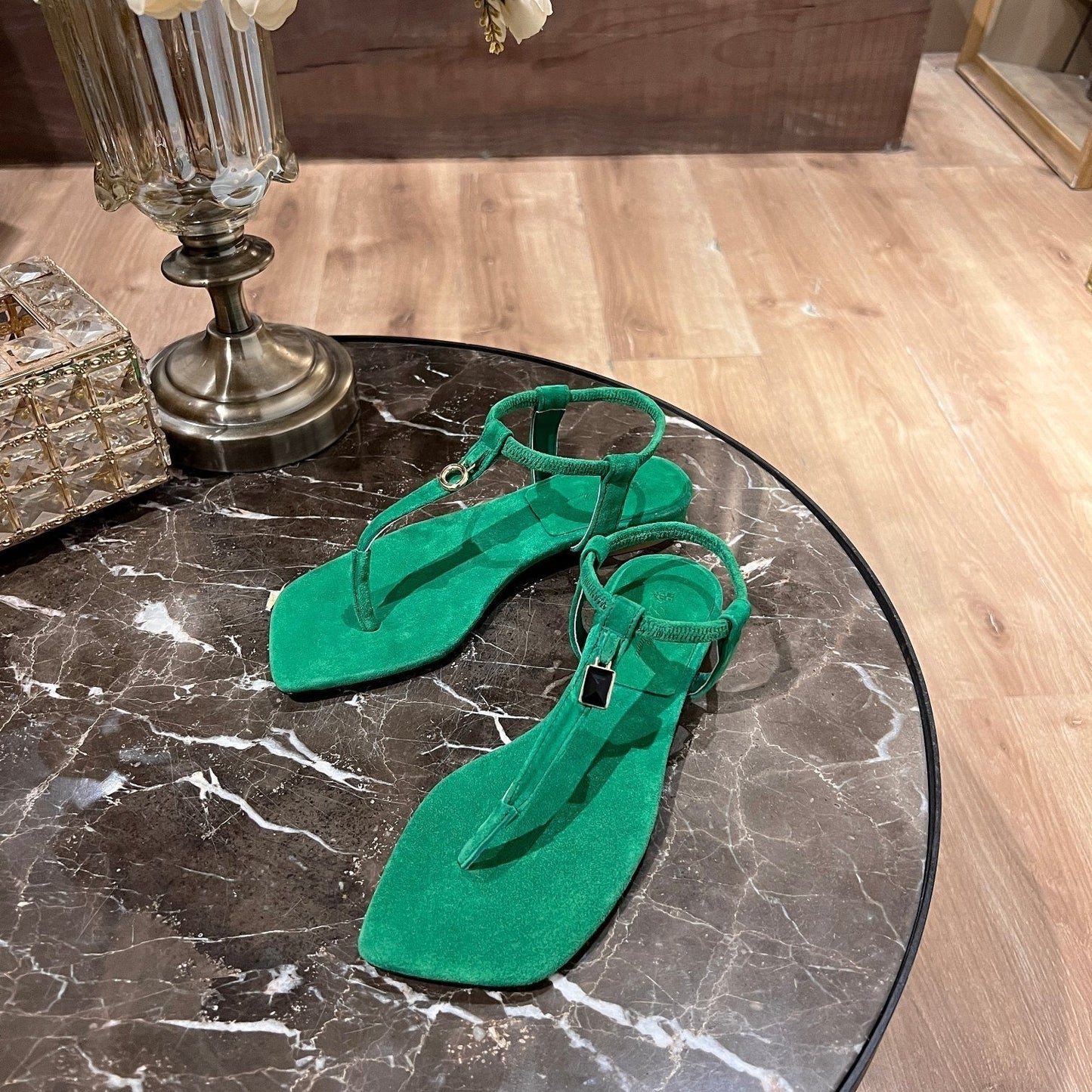 LP MINDIL SANDAL CASTLETON GREEN SUEDE - 35