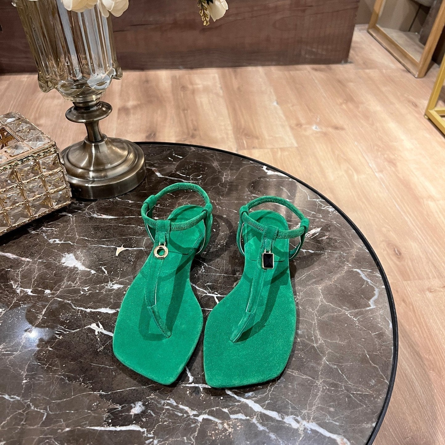 LP MINDIL SANDAL CASTLETON GREEN SUEDE - 35