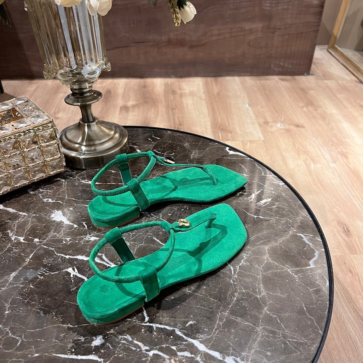 LP MINDIL SANDAL CASTLETON GREEN SUEDE - 35