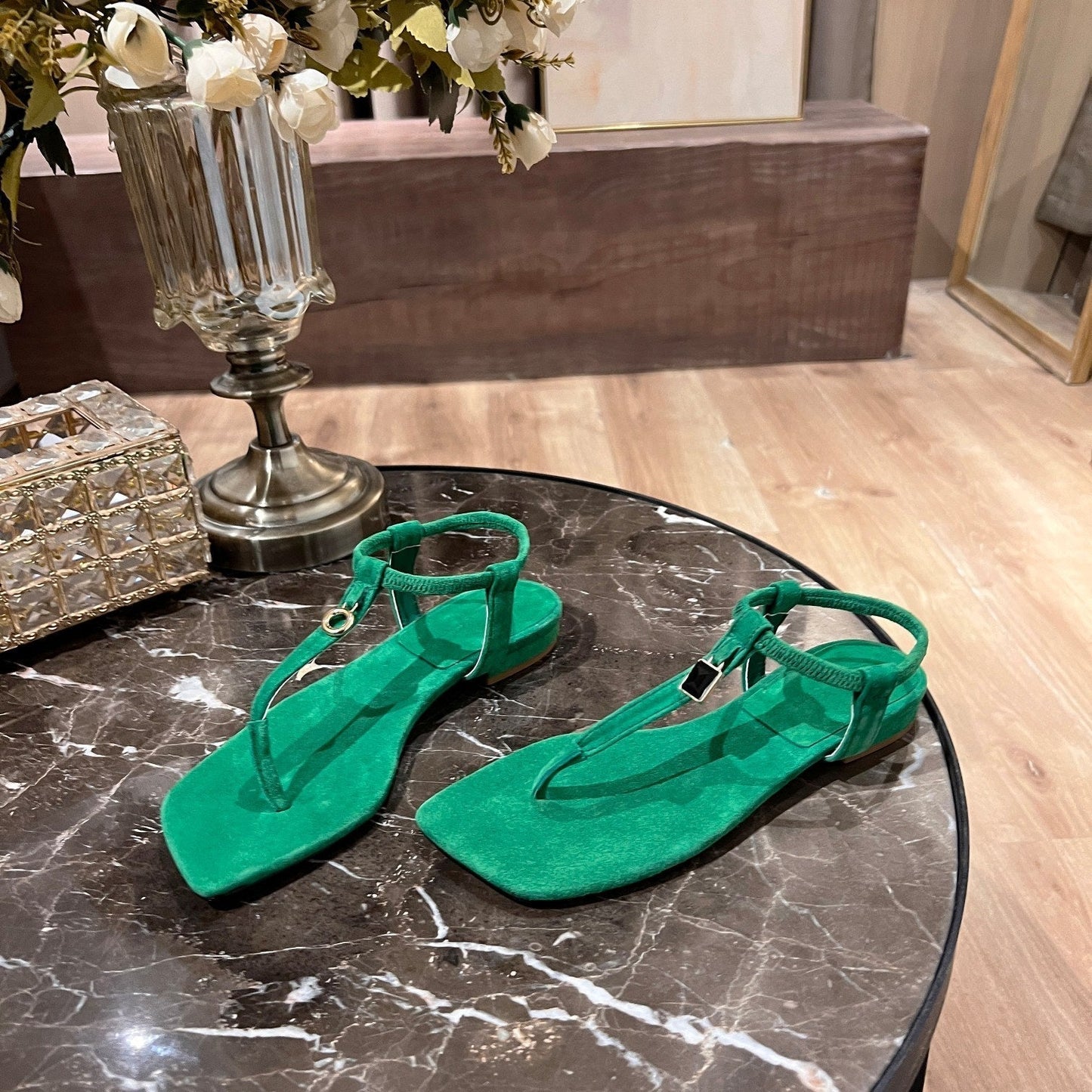 LP MINDIL SANDAL CASTLETON GREEN SUEDE - 35